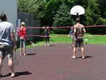 Summer badminton at Lawn Party